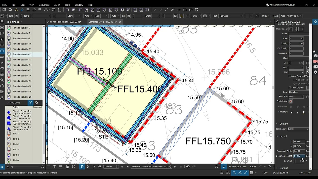 Bluebeam Revu - Copying Markups Measured in One Scale to a Different Scaled Drawing