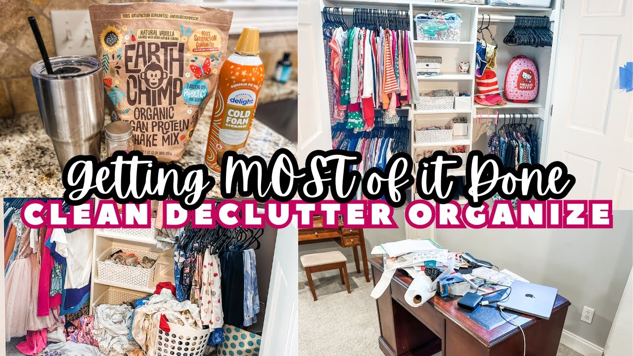 ✨NEW✨CLEAN DECLUTTER AND GET MOST OF IT DONE | CLEAN WITH ME | EARTHCHIMP