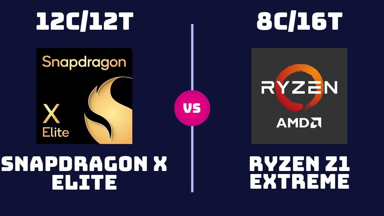 Qualcomm Snapdragon X Elite (X1E-80-100) vs AMD Ryzen Z1 Extreme &ndash; CPU Comparison | Which One Wins?