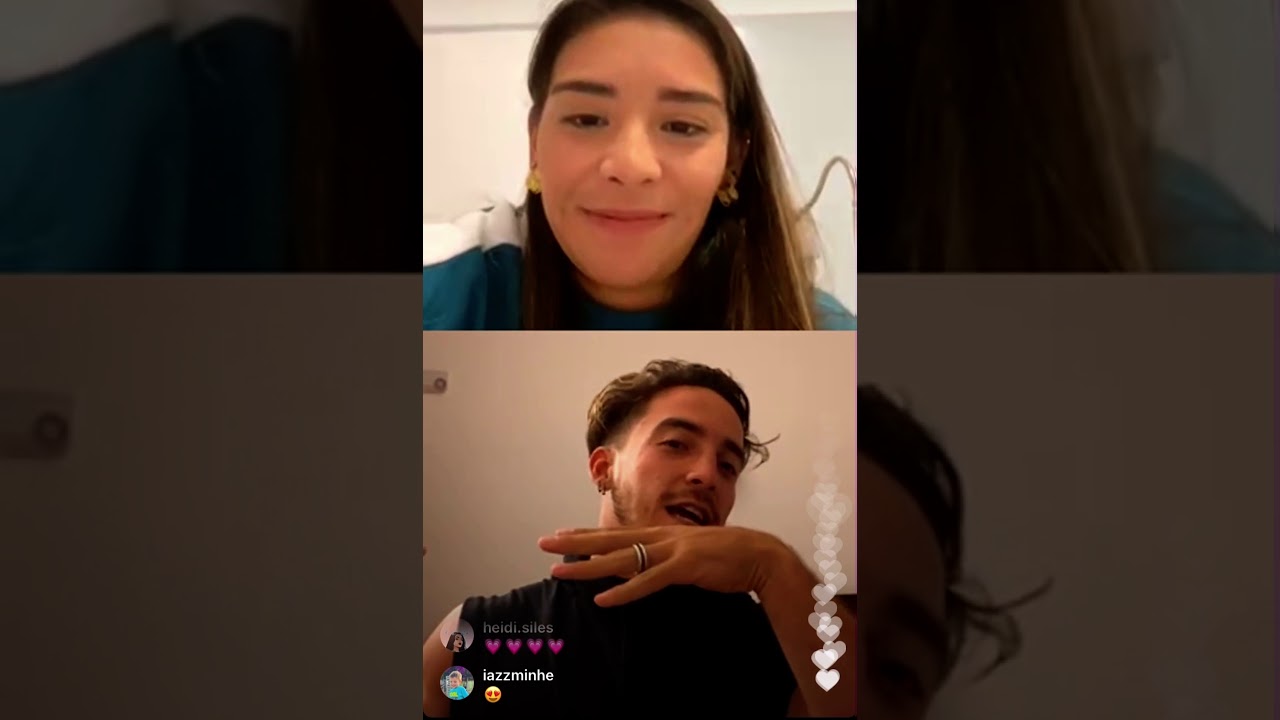 Jazmín Hernández y Aristeo Cazares live por Instagram hablado chisme