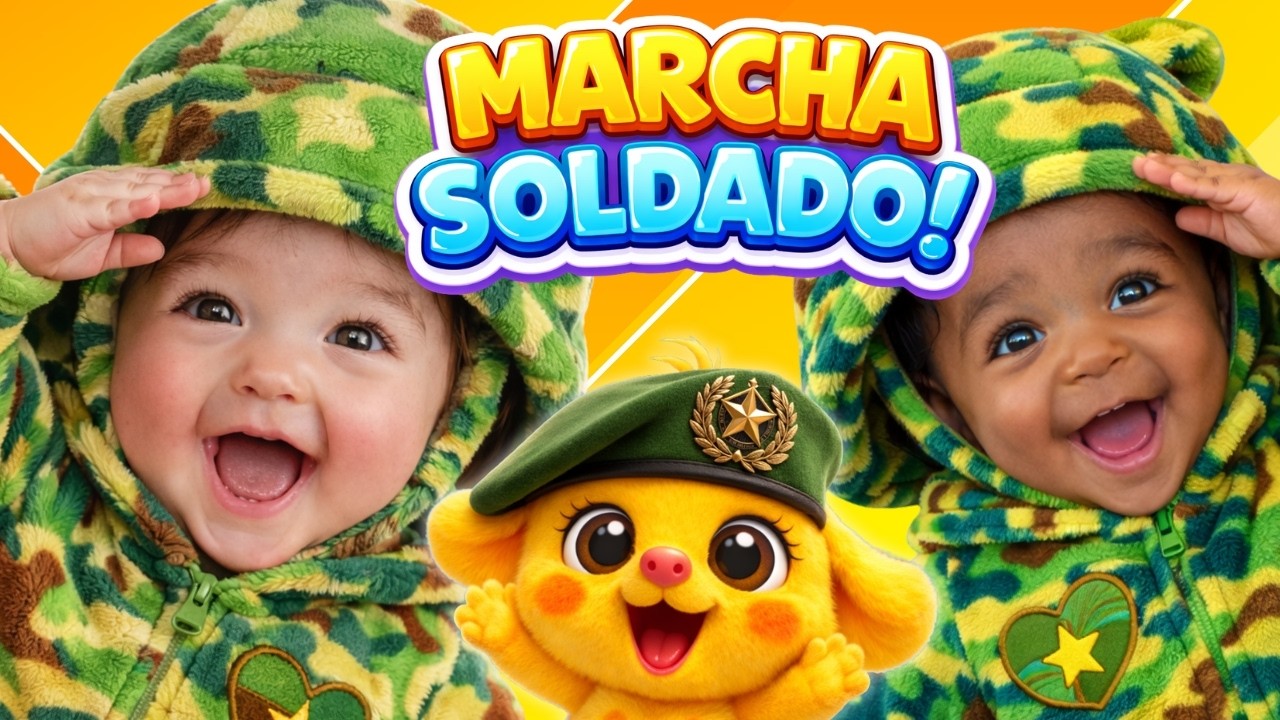 Marcha Soldado com a Baby Mu 👶🧡 | Cantiga de Roda Divertida pra Dançar!