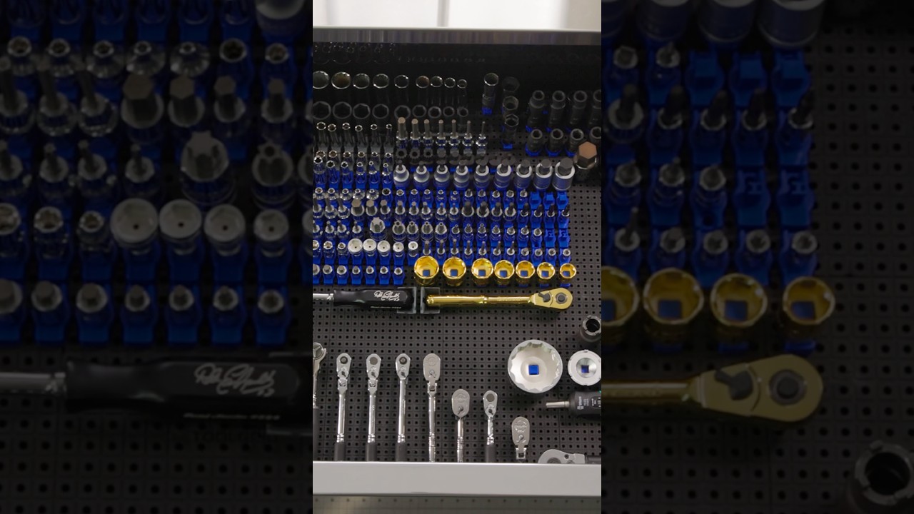 Tool Box Organization ASMR - Tool Grid Top Drawer! #toolbox #toolboxtour #toolgrid #snapon #garage93