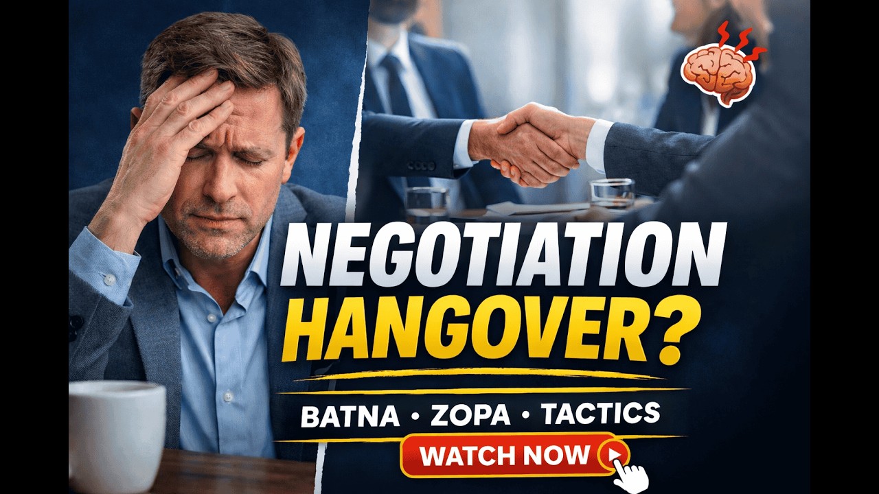 Why Negotiations Fail – And How to Fix Them (BATNA, ZOPA, Tactics) | Mr. Satish Chandra
