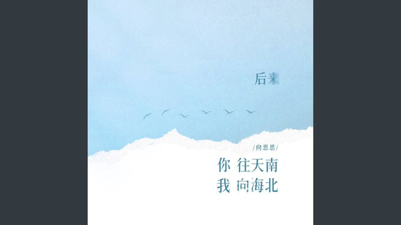 后来你往天南我向海北