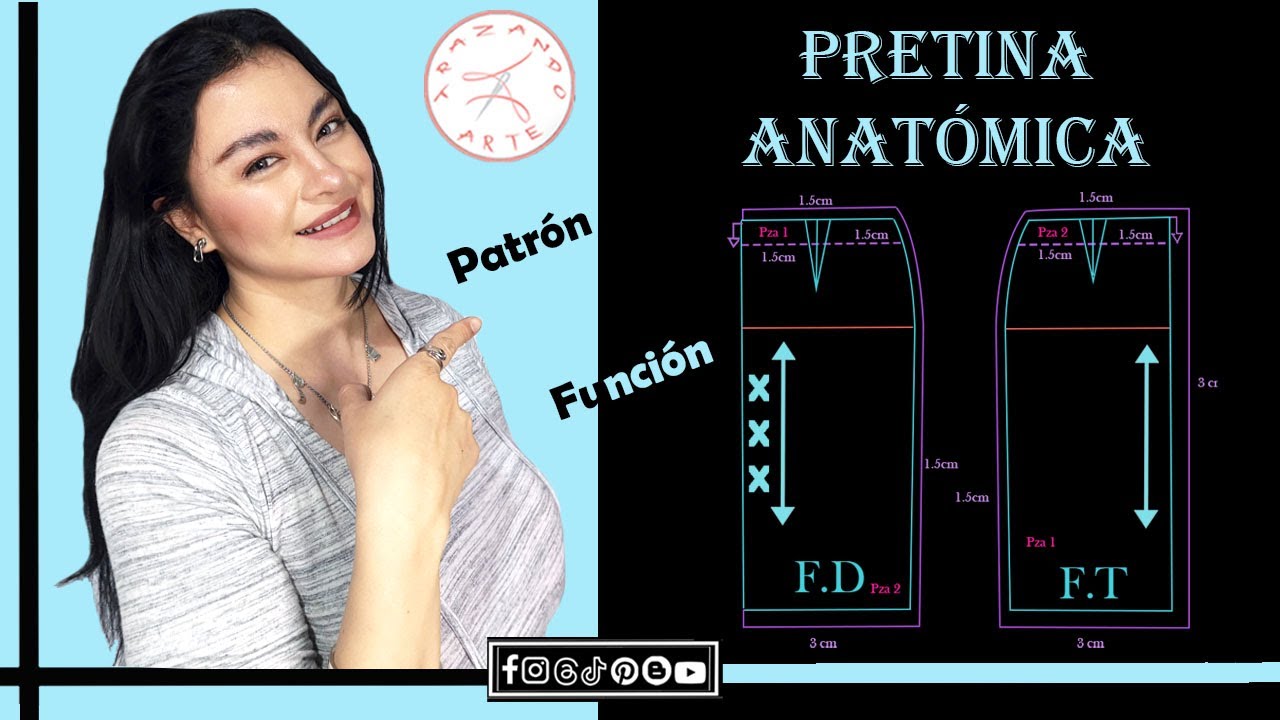 Patronaje #2.12 Pretina Anatómica (patrón y usos)