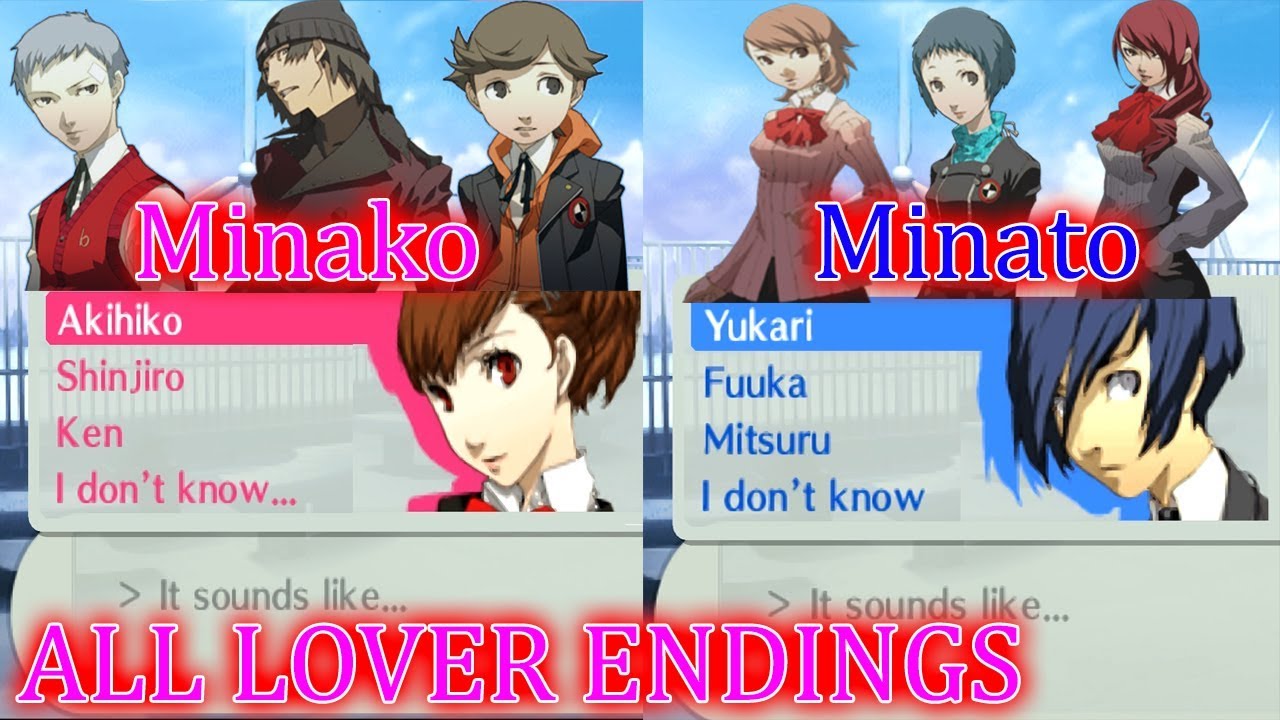 Persona 3 PORTABLE The Journey ALL LOVER ENDINGS
