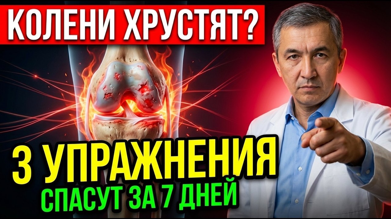 КОЛЕНИ ПЕРЕСТАНУТ ХРУСТЕТЬ! 3 упражнения запустят смазку за 7 дней | ДОКТОР ОБЪЯСНЯЕТ
