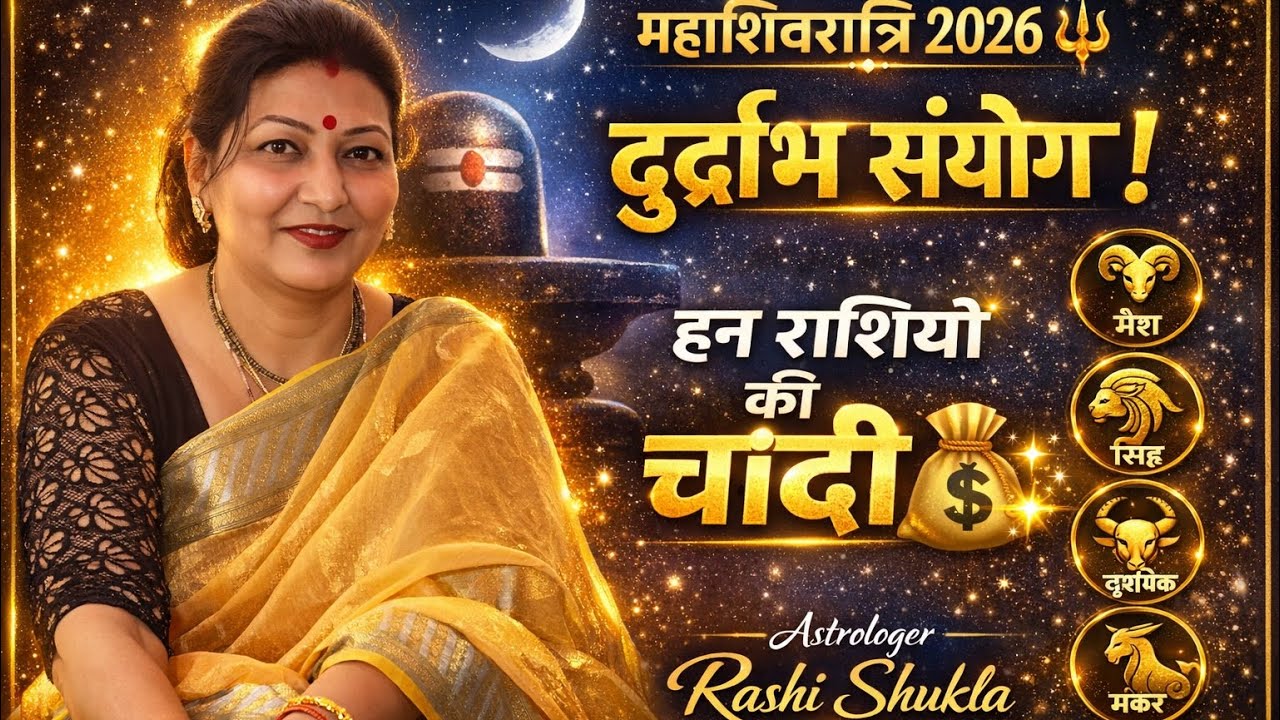 महाशिवरात्रि की रात बनेगा राजयोग? जानें कौन-सी राशियाँ होंगी मालामाल#mahashivratri#rashifal#rajyogi 