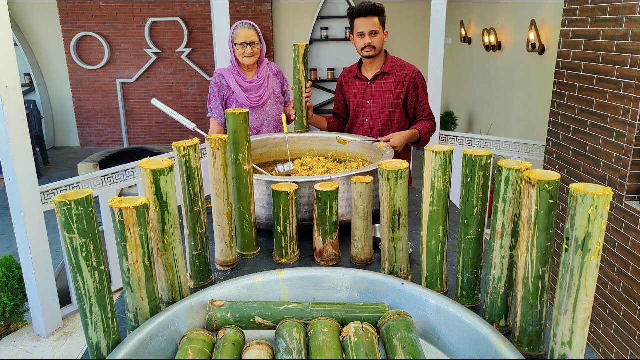 BAMBOO BIRANI MAKING | Veg Village Food