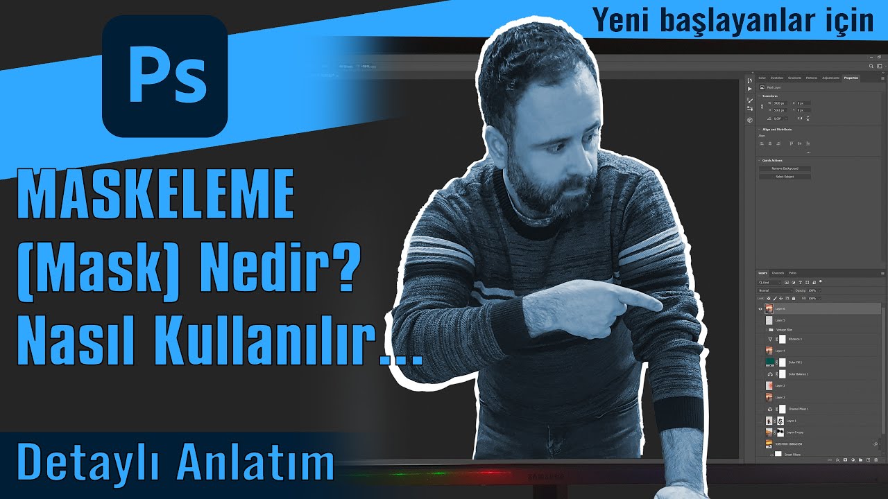 MASKELEME (Mask) Nedir? | Nasıl Kullanılır | Detaylı Anlatım | Photoshop Tutorial