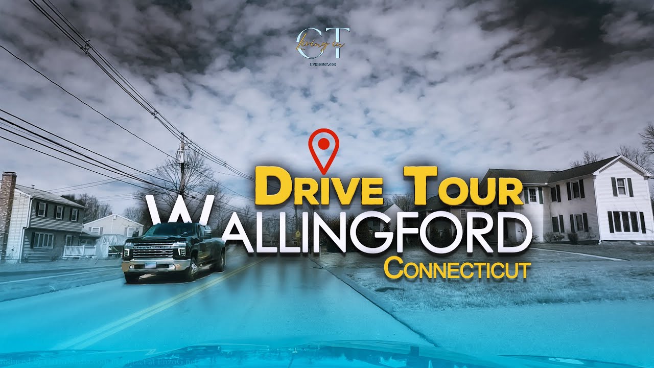 DRIVING CONNECTICUT - 4K Neighborhood Drive Tour | Wallingford CT