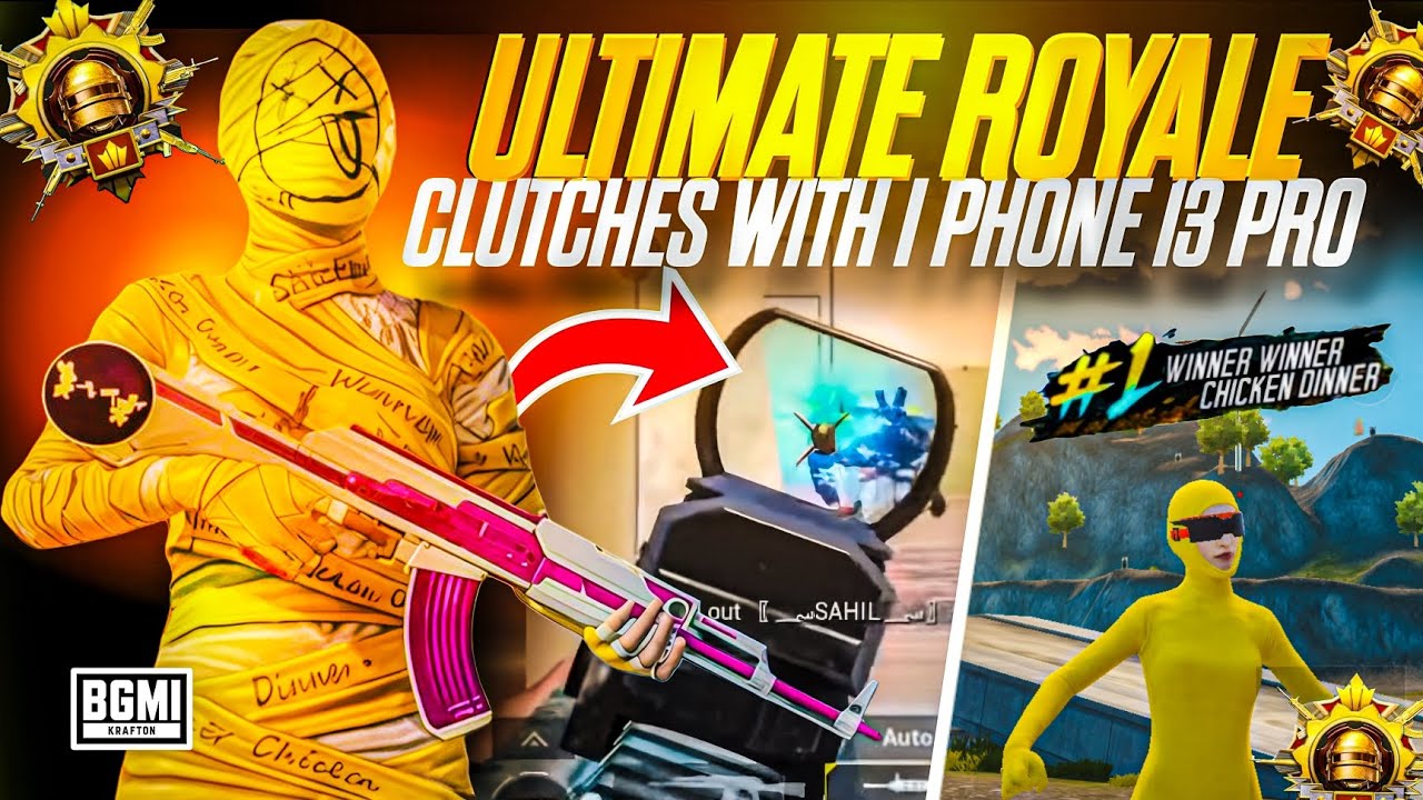ULTIMATE ROYALE GAMEPLAY 🔱🔥 1V4 ON IPHONE 13 PRO @KemoLetsGo @ZoddGaming001 