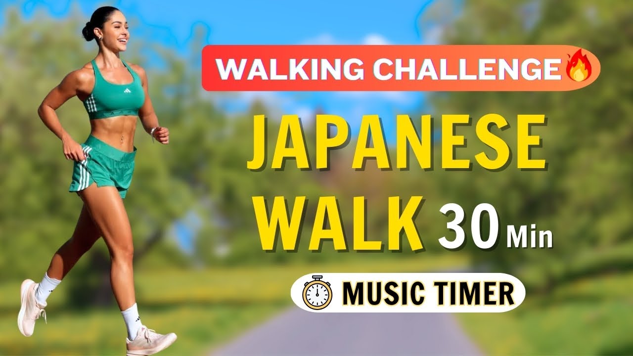 Japanese Walking Workout at Home 🚶‍♀️ 30-Min Low-Impact Cardio to Burn Belly Fat & Tone Slim Legs