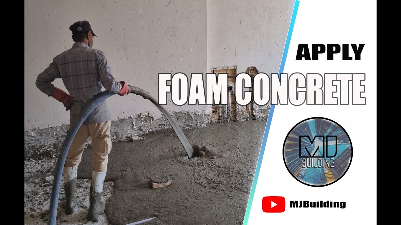 How to make and apply foam concrete on floor