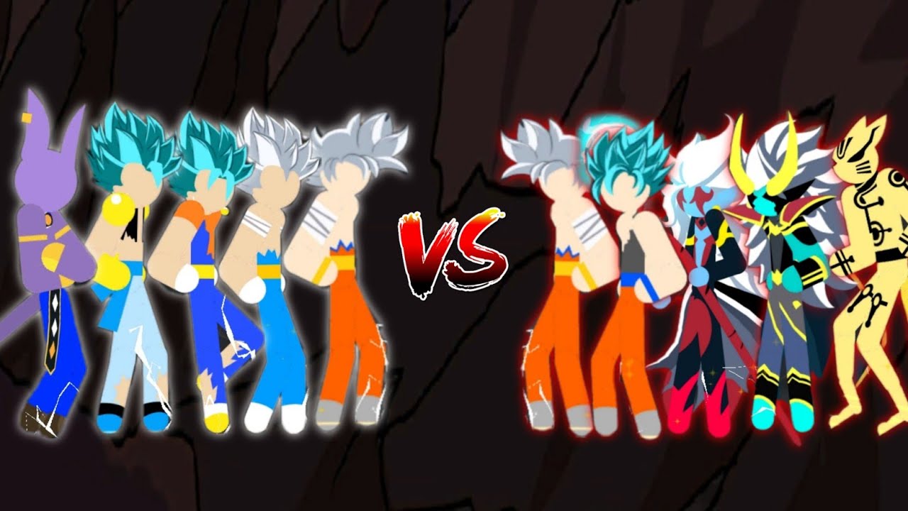 Stickman Warriors PVP of Gogeta, Vegito, Goku, Vegeta, Beerus | Playxtreme