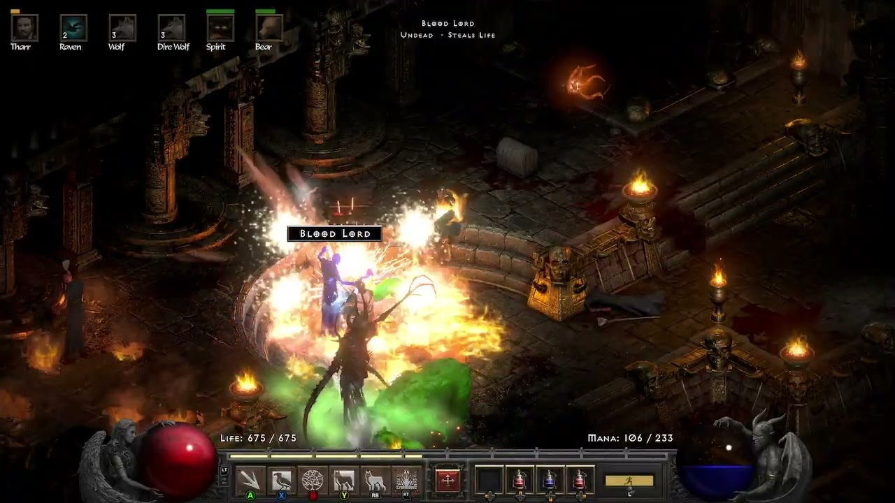 Nightmare Mephisto Loot Run 200%MF(D2R) #bossfight #d2rlootdrops #d2r #xbox #druid 