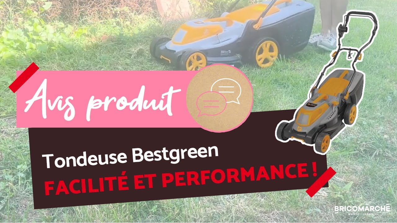 J'ai essayé la tondeuse Bestgreen BG Serie E 1600W : Gain de temps ? I Bricomarché