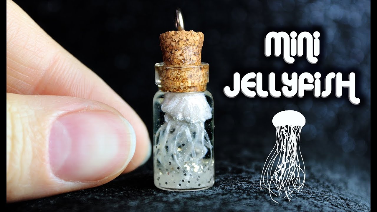 Miniature Jellyfish Aquarium // Polymer Clay Tutorial // Dollhouse