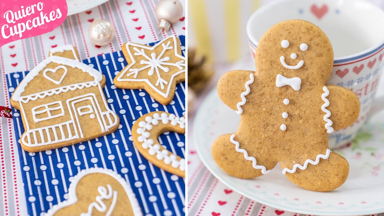 GALLETAS DE JENGIBRE 🎄 | ESPECIAL NAVIDAD | QUIERO CUPCAKES