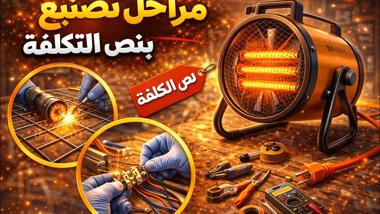 طريقة تصنيع هيتر لتدفية المزارع بنص التكلفه اصنعه في بيتك