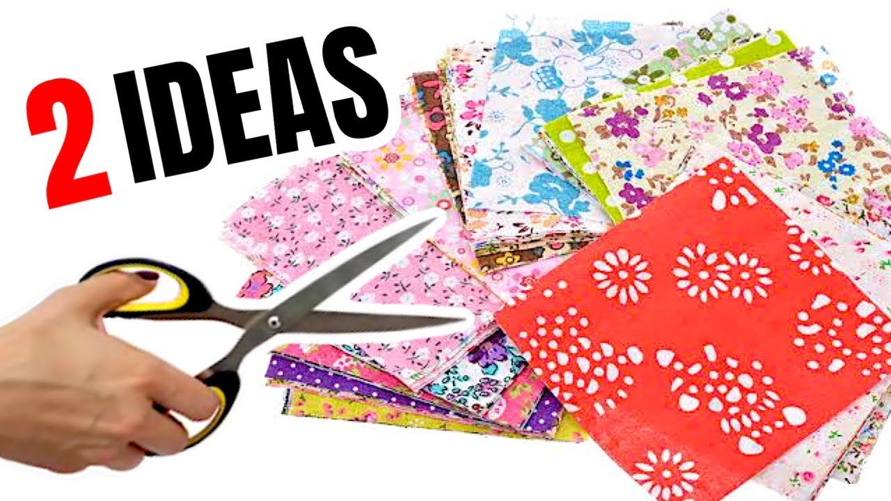 2 sewing ideas| small pieces of fabric