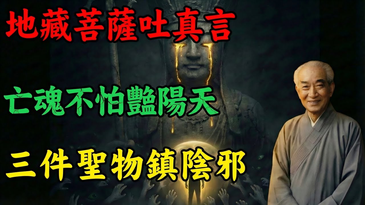 南懷瑾：原来阳光并非主因！地藏王直言：真正让亡魂不敢在白天露面的，是这3件圣物。#南懷瑾 #南怀瑾 #佛法智慧 #禅意生活 #修行 #傳統文化 #淨宗學會