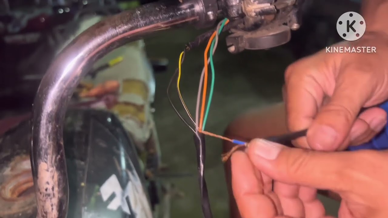 BAJAJ CT100 hazard switch installation