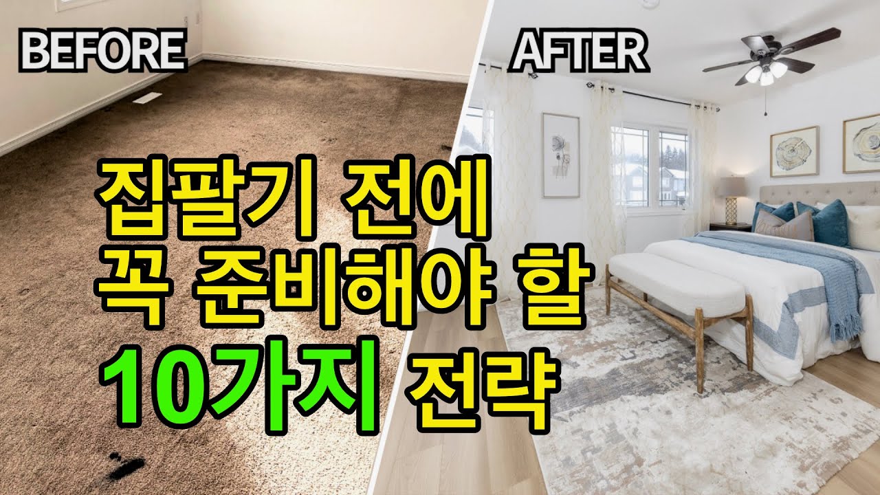 캐나다 리얼터가 알려드리는 집팔기 전에 반드시 준비해야 할 10가지 전략