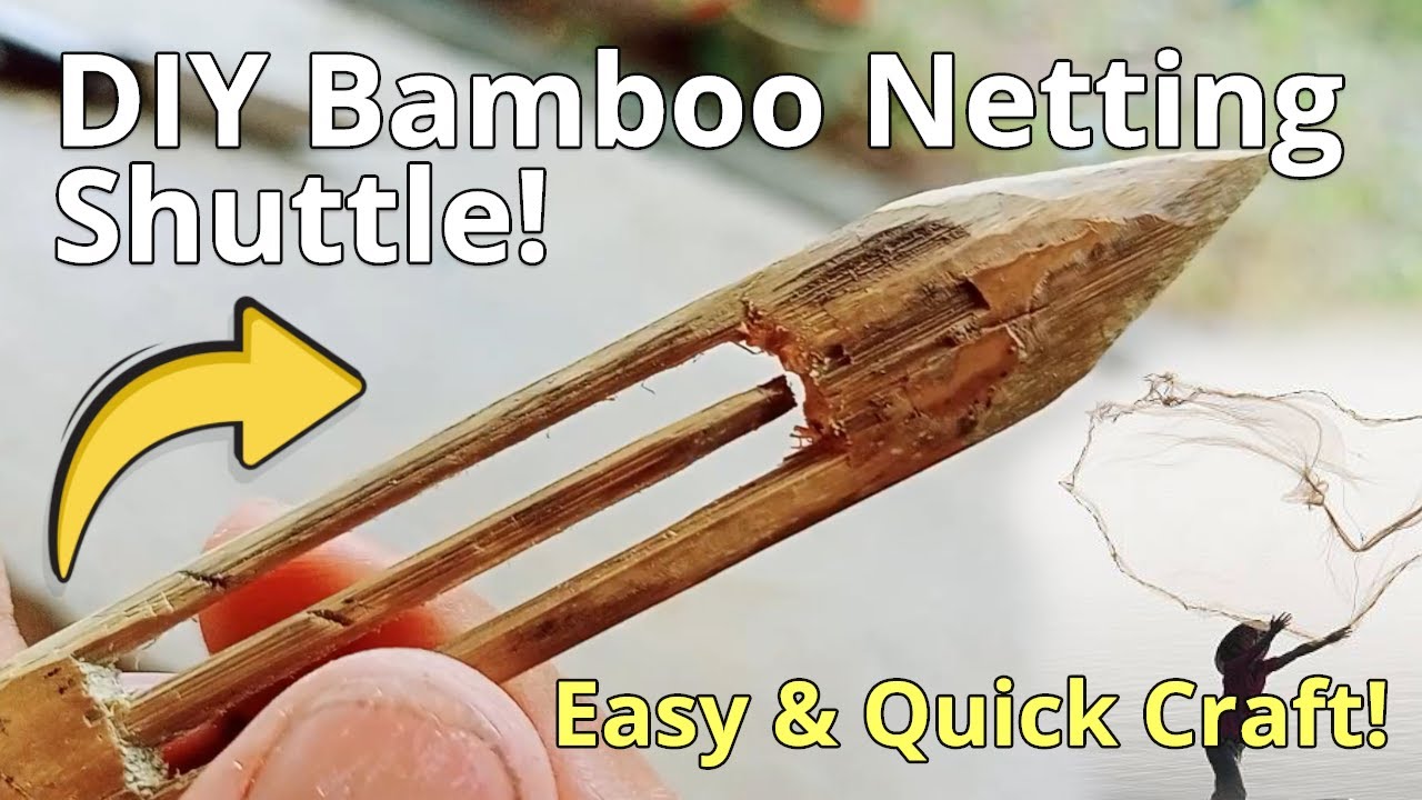 DIY Bamboo Netting Shuttle: Craft Your Own Cast Net Needle in Minutes!
