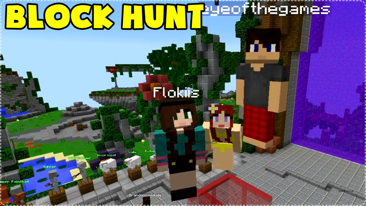 Minecraft: SOMOS UNIDOS ATÉ NISSO! ft. Flokiis, Marcio ( Block Hunt)