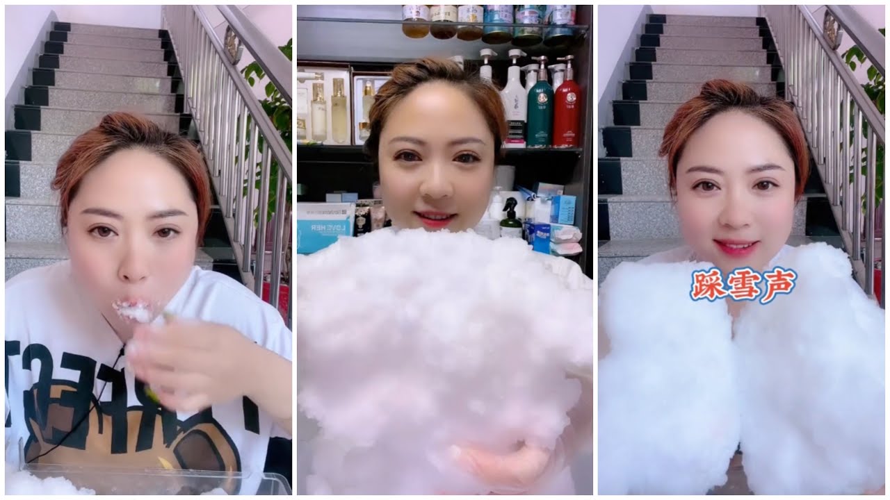 EP.215EATING ICE | FREEZER FROST.asmr iceeating #freezerfrost #iceeating
