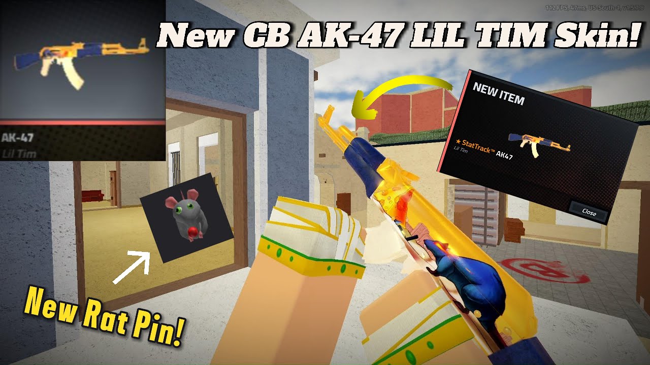 How To UNLOCK The New AK-47 Lil Tim Skin + New Rat Pin In Counter Blox! (ROBLOX)