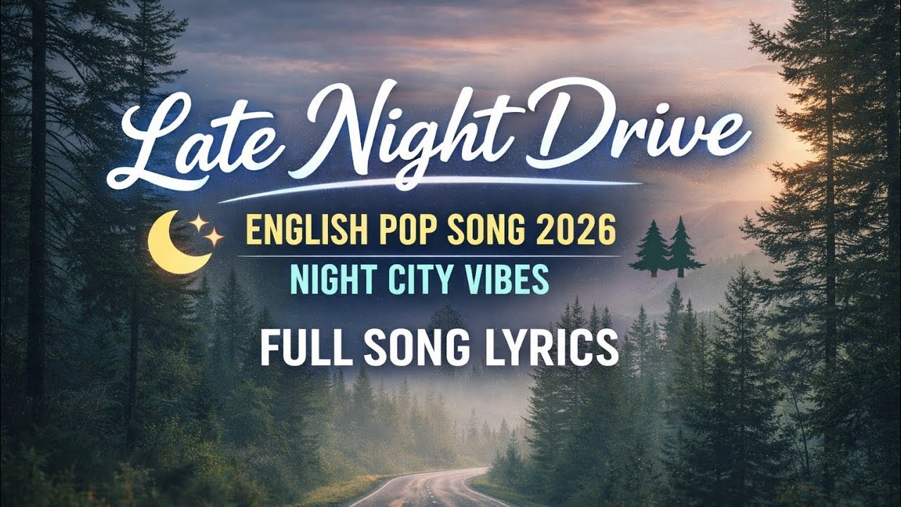 Late Night Drive | English Pop Song 2026 | Night City Vibes