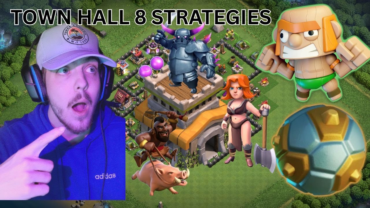 BEST ATTACK STRATEGIES AT TOWN HALL 8?! Clash of Clans Let's Play Episode 4