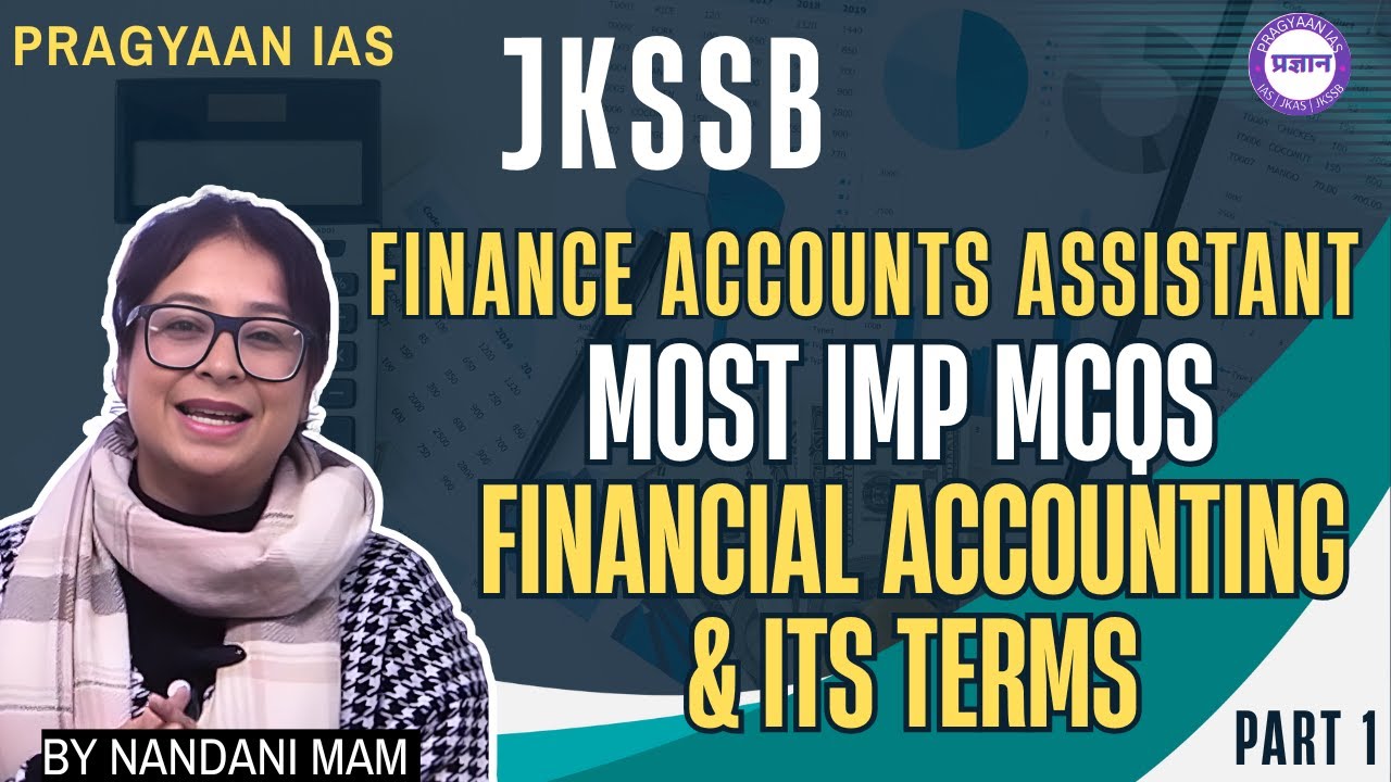 Financial Accounting MCQs for FAA | Introduction & Important Accounting Terms | #jkssb  | #faa #mcq