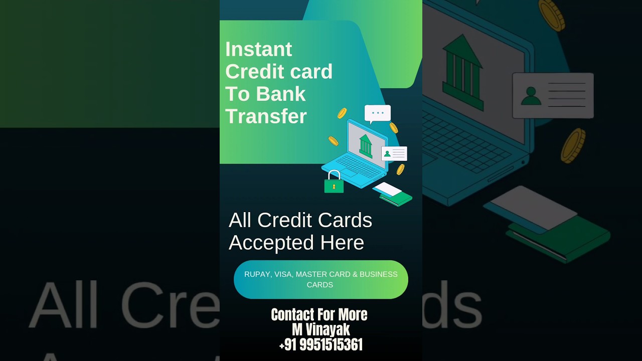 Instant Credit card bank transfer #banktransfer #creditcard #onlinemoney #moneytransfer #realestate
