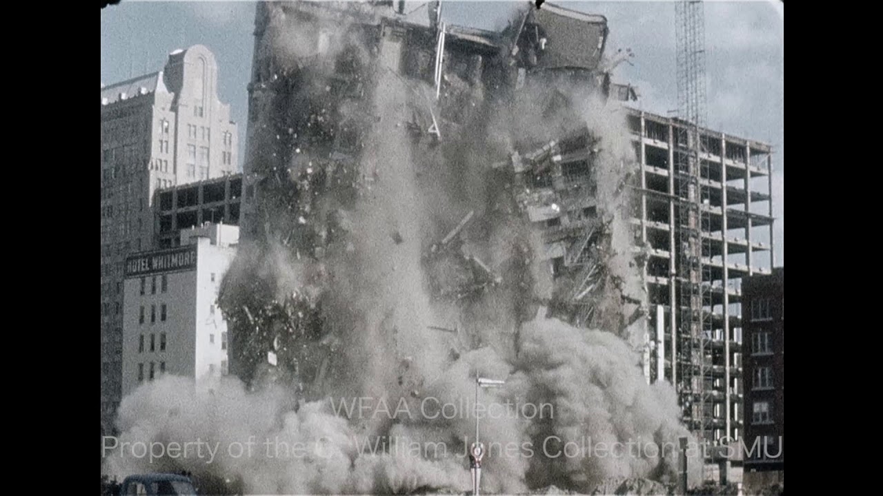Demolition of the Fidelity Building in Dallas - September 1969