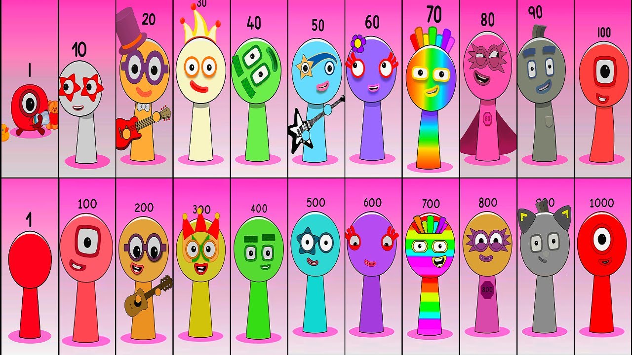 Sprunki OC ALL Numberblocks 01 - 1000 | Compilation Incredibox #sprunki #numberblock