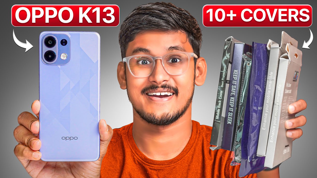 Oppo K13 Back Cover & Cases || Oppo K13 Tempered Glass || Oppo K13 Cover | Amazon Great Freedom Sale
