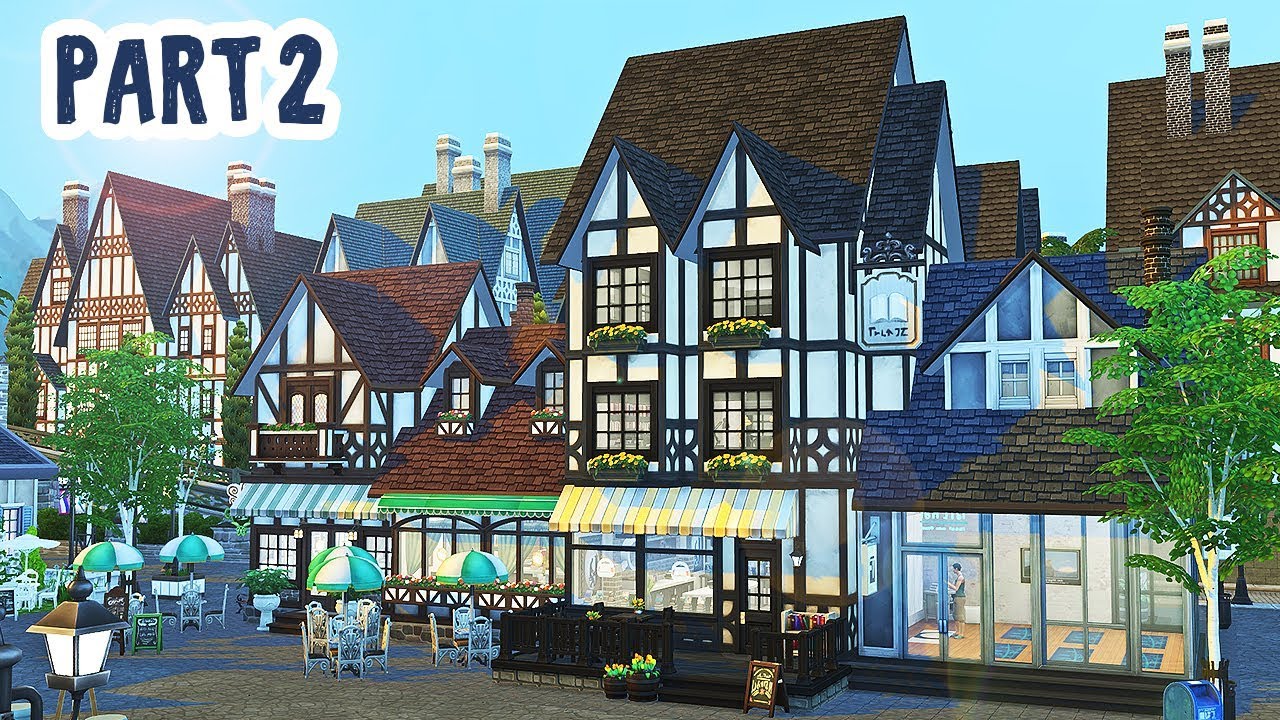 Cafe, Bookstore, Yoga Studio, & Laundromat Part 2 || The Sims 4: Speed Build