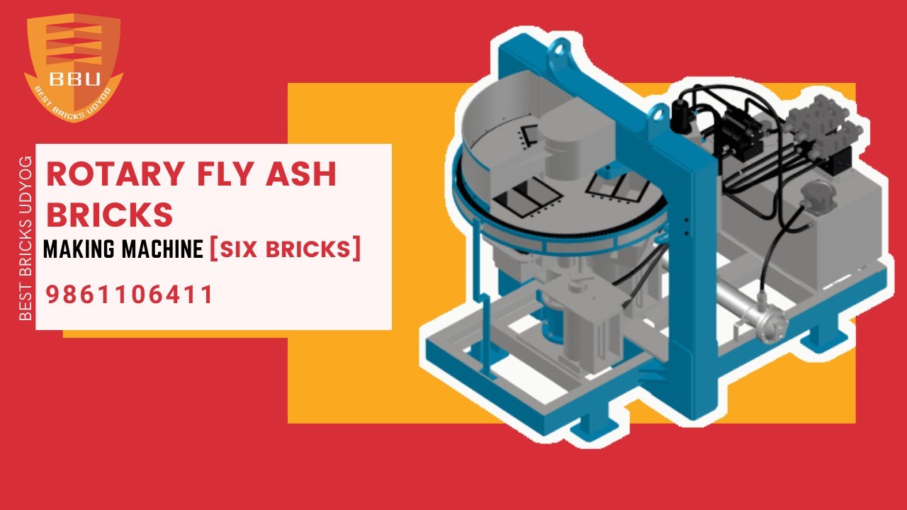 Rotary Fly Ash Bricks making Machine | Six Bricks press machine | odisha | orissa | 9861106411