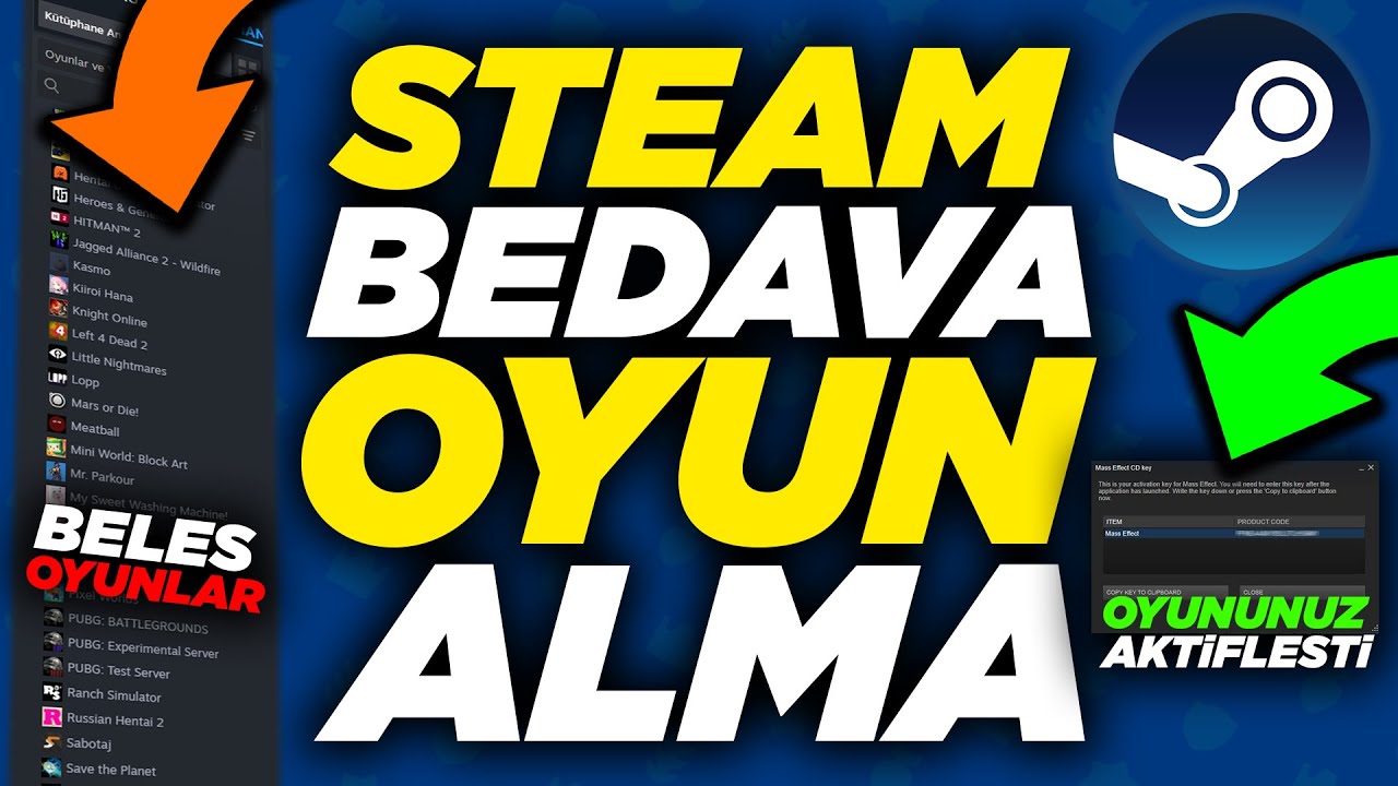 STEAM BEDAVA OYUN ALMA YÖNTEMİ (KANITLI) - Steam Bedava Cüzdan Kodu Alma 2024