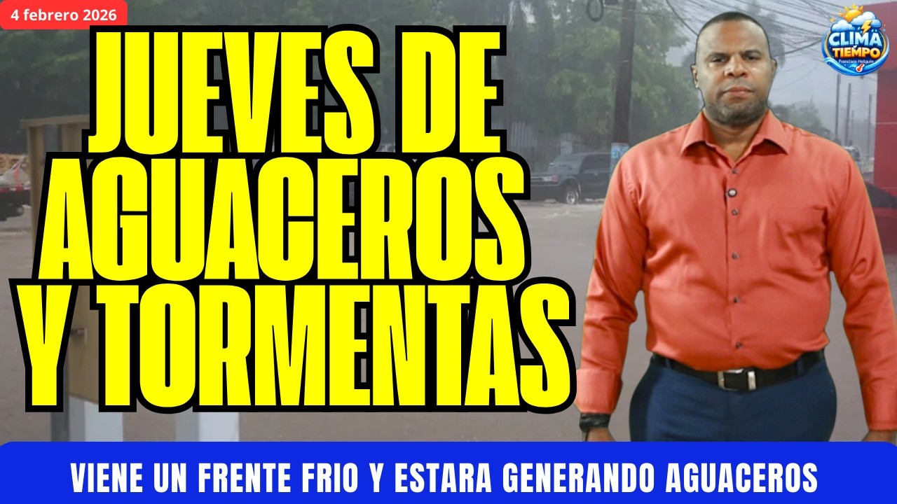 ESTE JUEVES VUELVEN LOS AGUACEROS Y POSIBLES INUNDACIONES