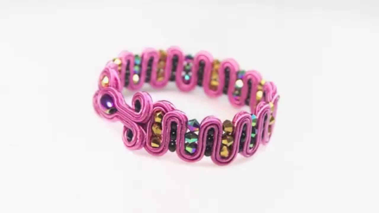 soutache bracelet  - Tutorial DIY Djenka
