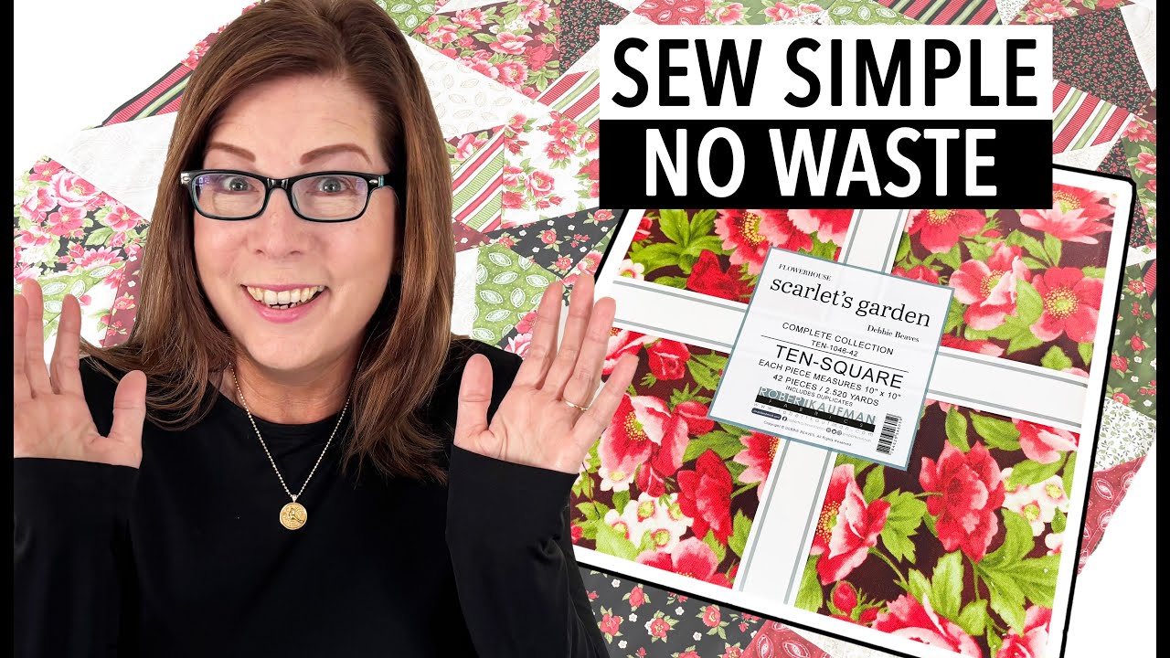 🙀 From 10-inch squares | Layer Cake 37 🍰 | FAST 5 HOUR EASY STASHBUSTER Donation Quilt Tutorial