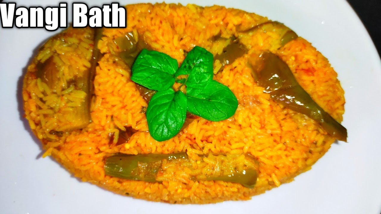 Pressure Cooker Vangi Bath | 😋👌 | brinjal rice |👌  Brinjal Rice Bath | rice Recipe | Vangi Bath