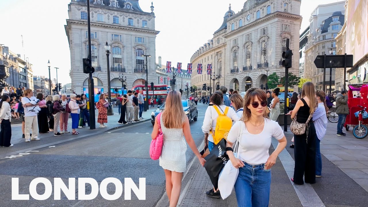 ☀️HOT DAY WALK IN LONDON REGENT STREET & OXFORD STREET | LONDON WALK 2025