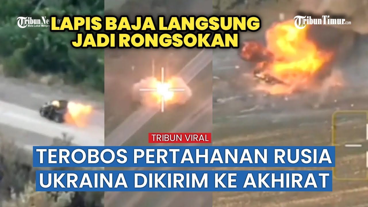 Pasukan Terjun Payung Serap Kendaraan Militer Ukraina di Kursk