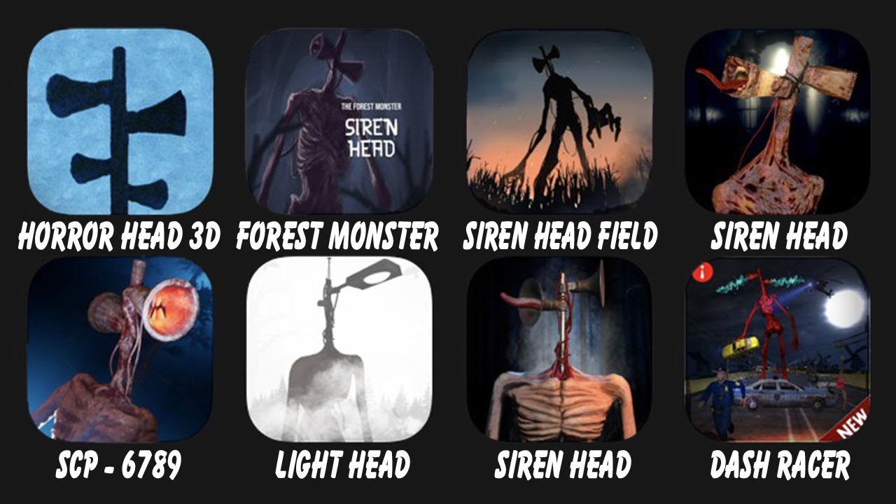 Horror Head 3D Survival, Forest Monster, Siren Head Field, Siren Head Goosebumps, SCP 6789....