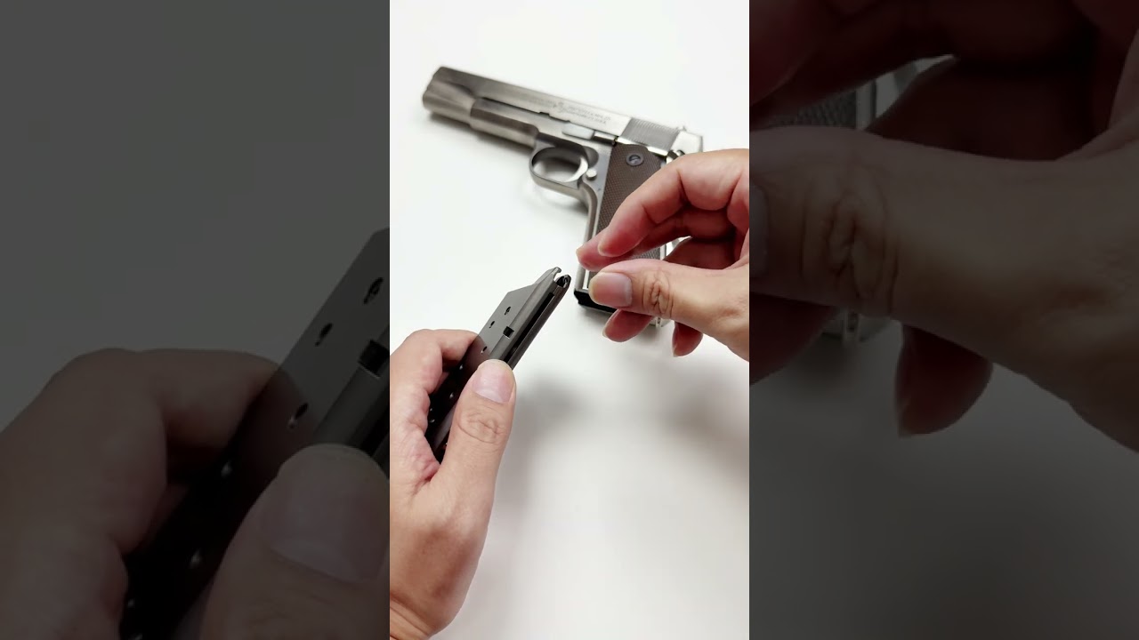 FULL METAL Colt 1911 Reload ASMR 🔫 Who Want This #GelBlaster #ToyGun #Toys #orbeez #airsoft